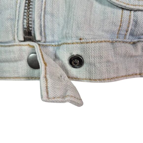 HOT KISS Vintage 90s Stonewash Denim Jean Jacket Women's Size L - Picture 3 of 12